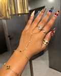 Reign 18K Gold Plated Hand Link Chain Bracelet Desse Collective