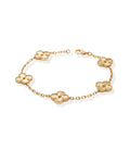 Lucky Four Leaf Clover Gold Bracelet | 18K Gold Plated Stainless Steel Desse Collective