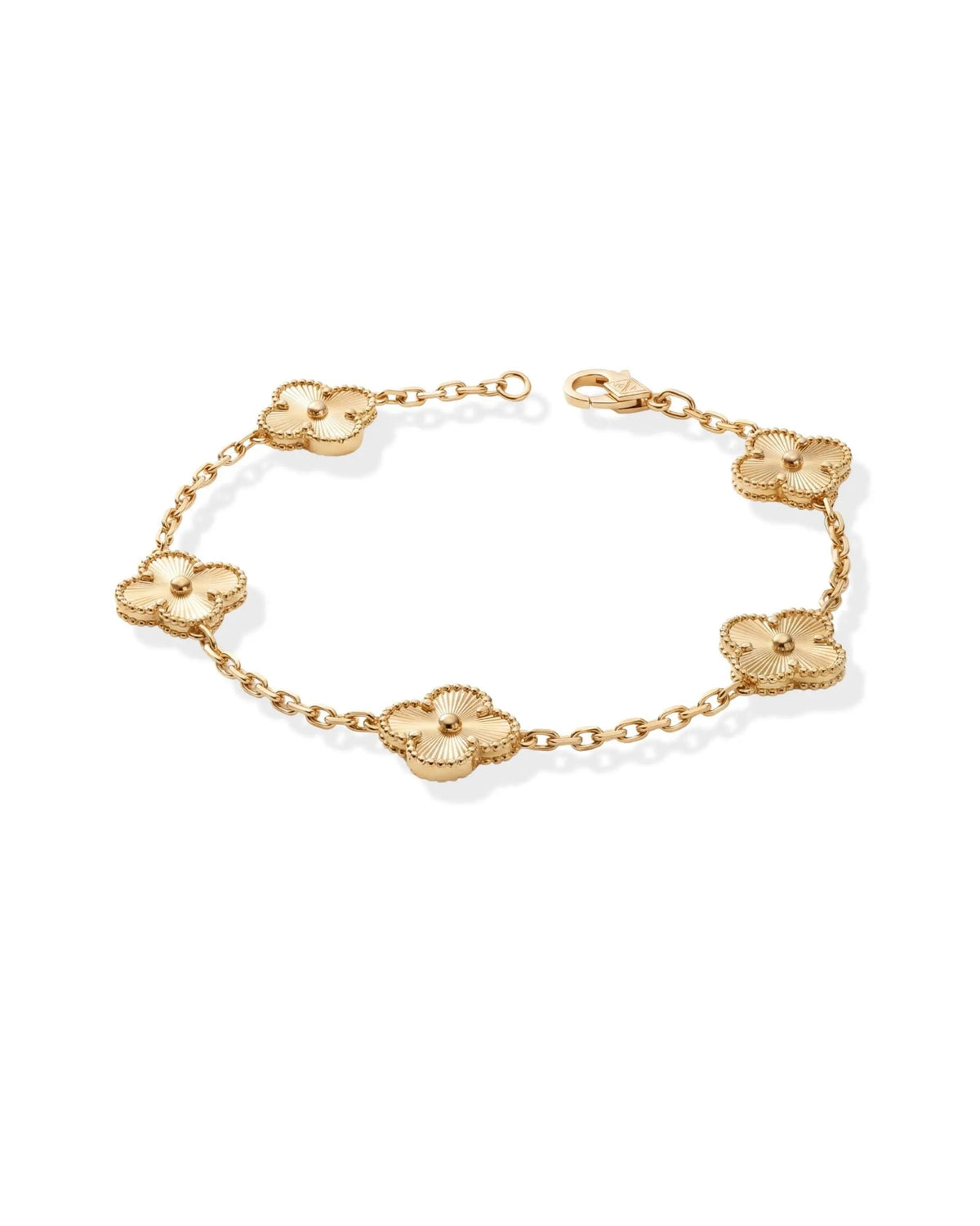 Lucky Four Leaf Clover Gold Bracelet | 18K Gold Plated Stainless Steel Desse Collective