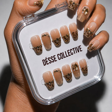 Leopard Glazed Luxury Press-On Nails Désse Collective