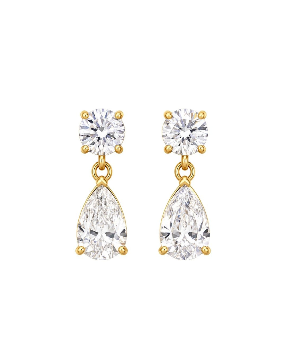Dew Drop  18K Gold Plated Earrings QROSH