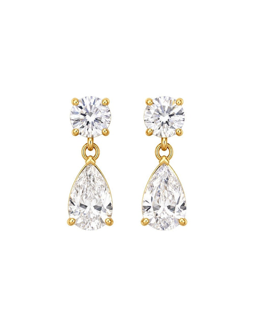 Dew Drop  18K Gold Plated Earrings QROSH