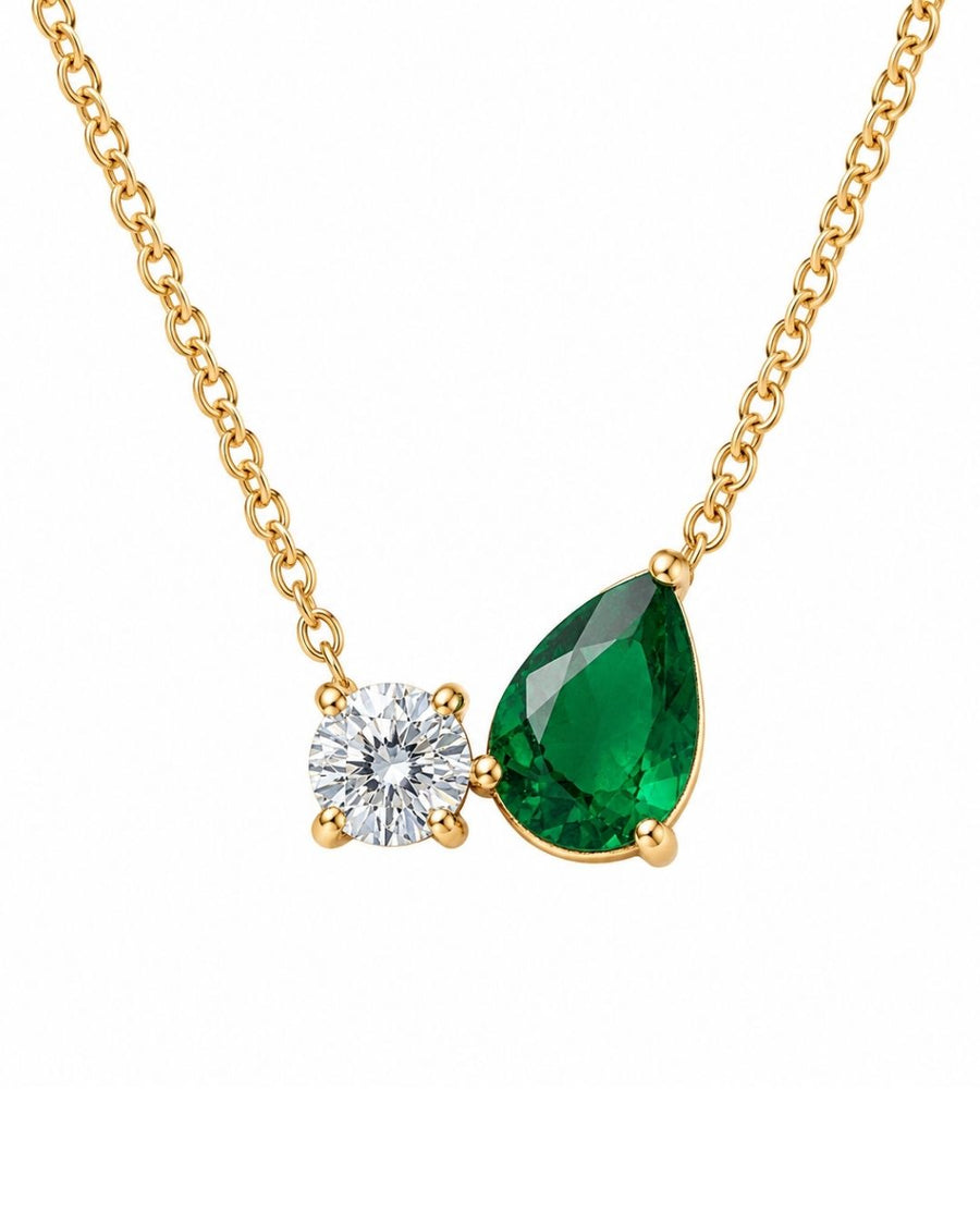 Émeraude Toi Et Moi Necklace