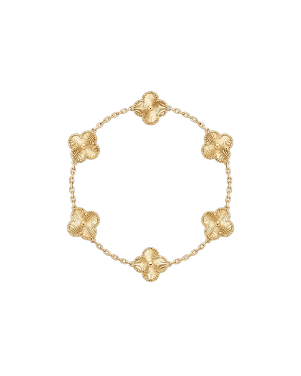 Lucky Four Leaf Clover Gold Bracelet | 18K Gold Plated Stainless Steel Desse Collective