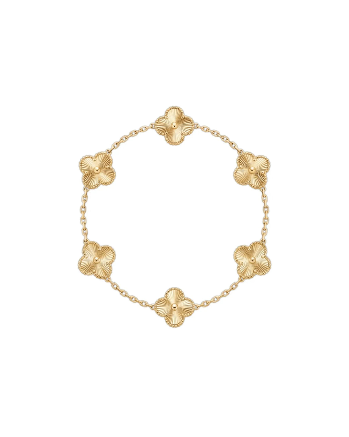 Lucky Four Leaf Clover Gold Bracelet | 18K Gold Plated Stainless Steel Desse Collective