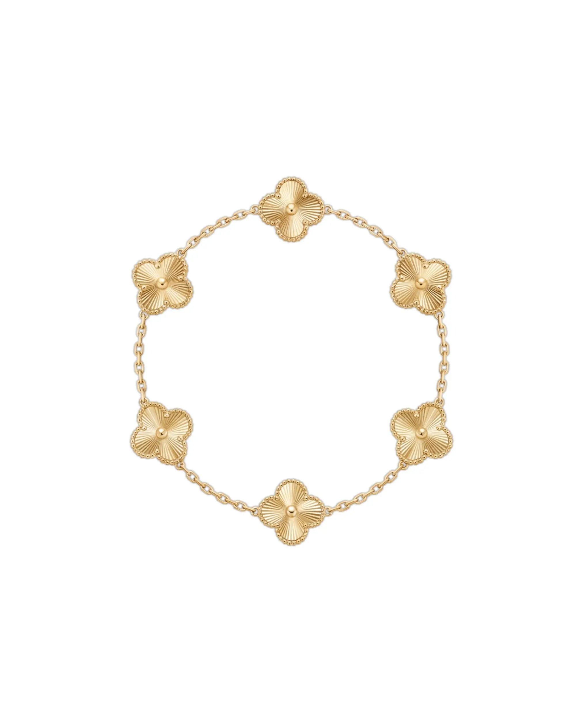 Lucky Four Leaf Clover Gold Bracelet | 18K Gold Plated Stainless Steel Desse Collective