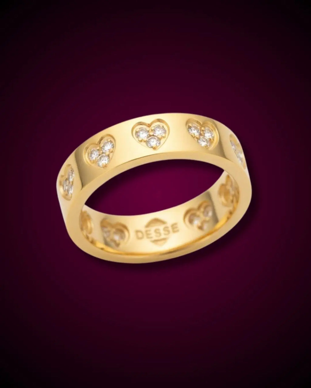 Amara Heart Band Ring Desse Collective