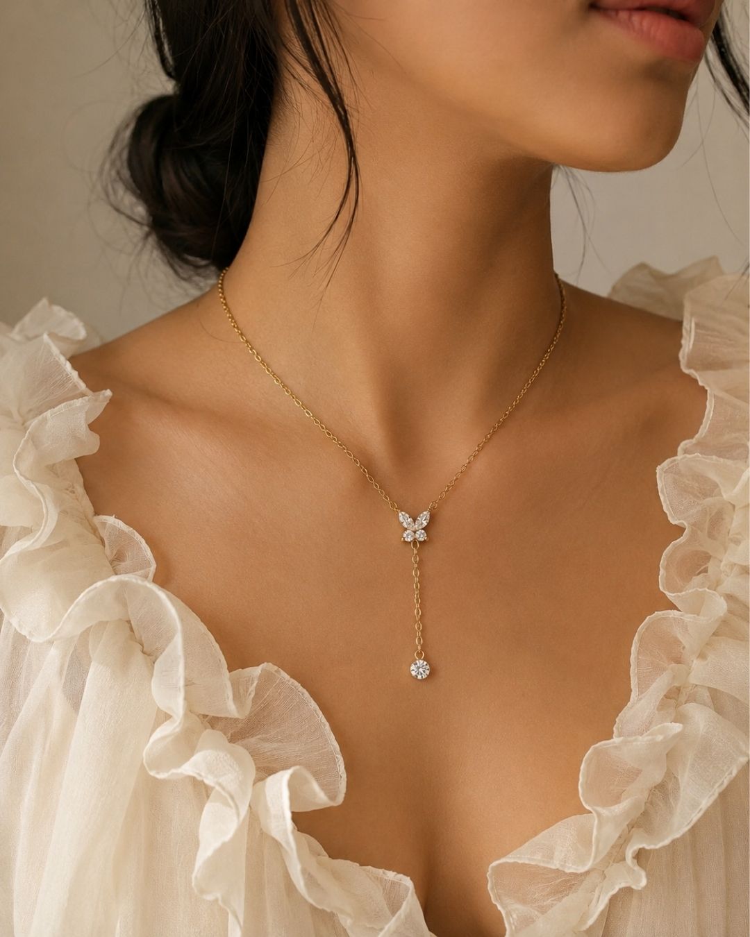 Papillon Lariat Necklace QROSH
