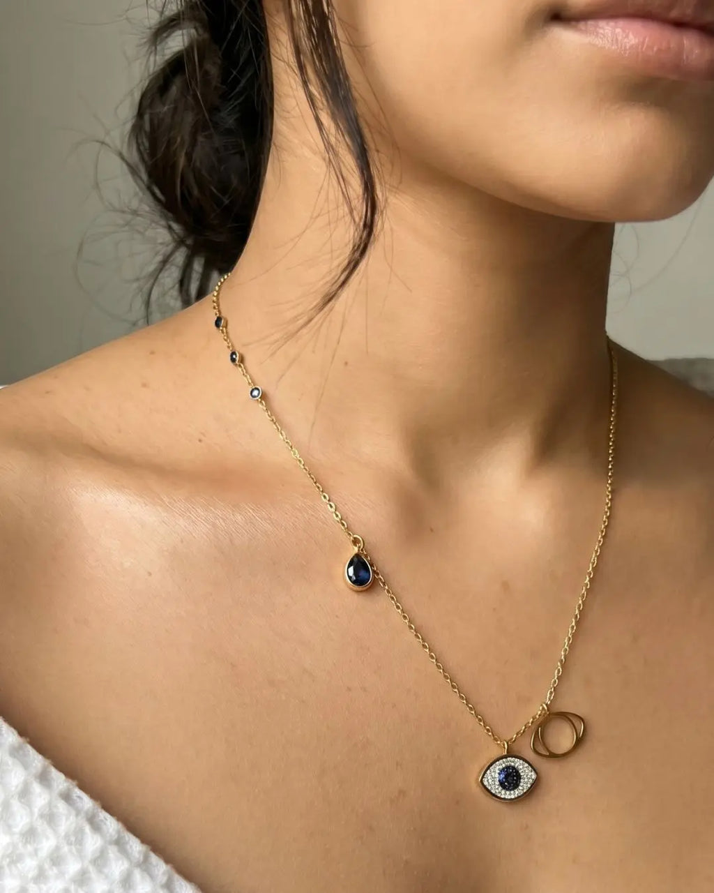 Nazar Evil Eye Necklace VR BLING