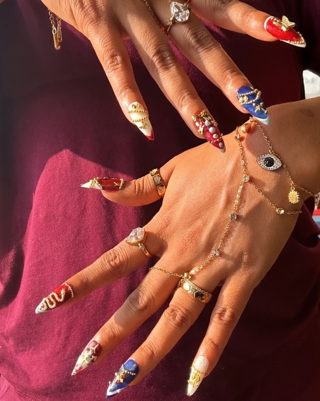 Crimson Altar Press-On Nails Desse Collective