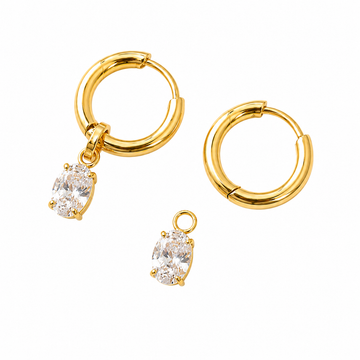 Rosalie Drop Hoop Earrings