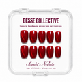 Scarlet Nebula Cat Eye Press-On Nails Désse Collective