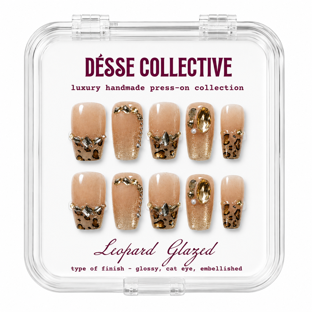 Leopard Glazed Luxury Press-On Nails Désse Collective