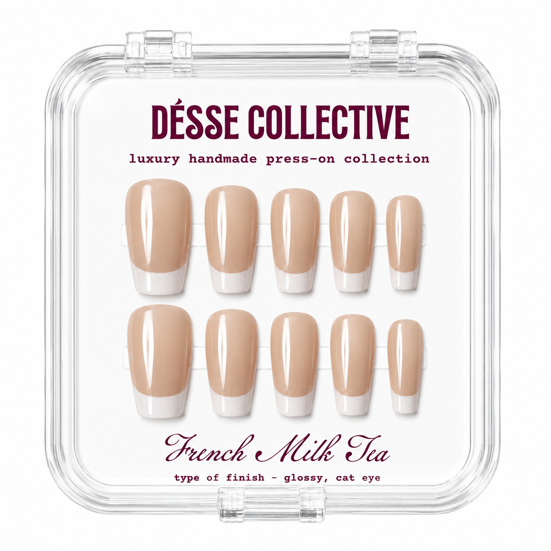 Luxury French Milk Tea Press-On Nails Desse Collective