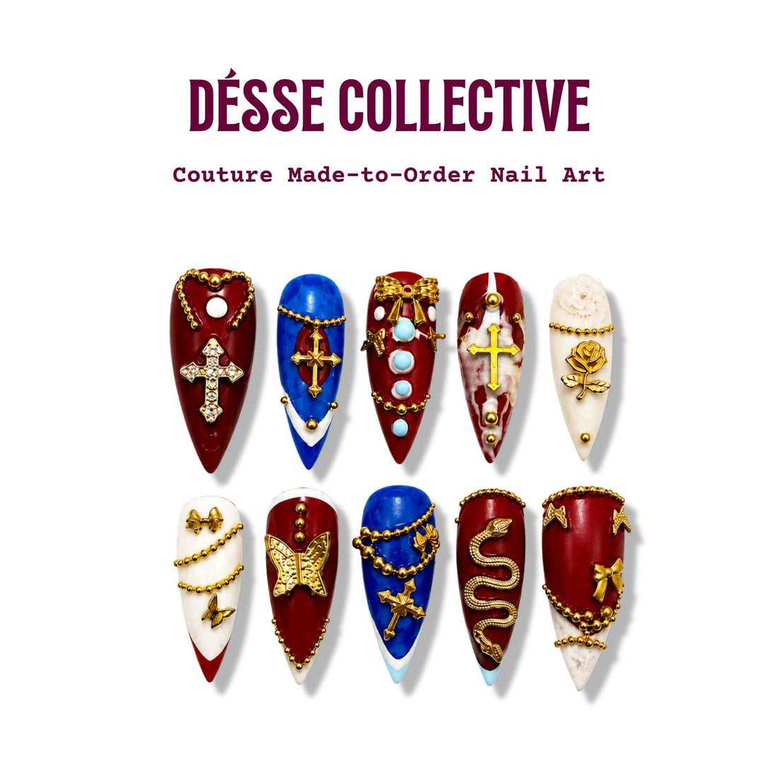 Crimson Altar Press-On Nails Desse Collective