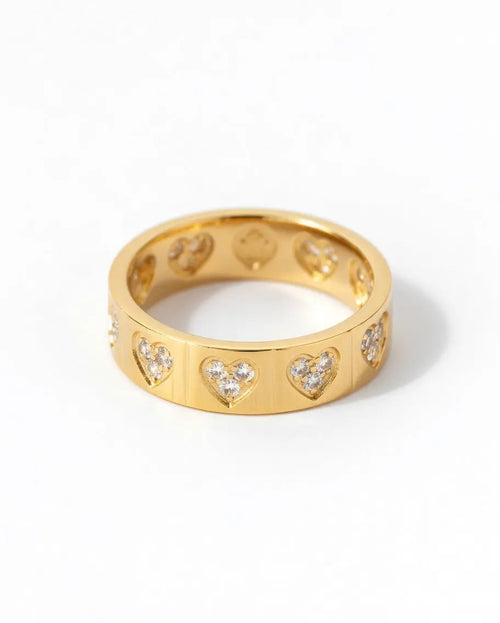 Amara Heart Band Ring Desse Collective