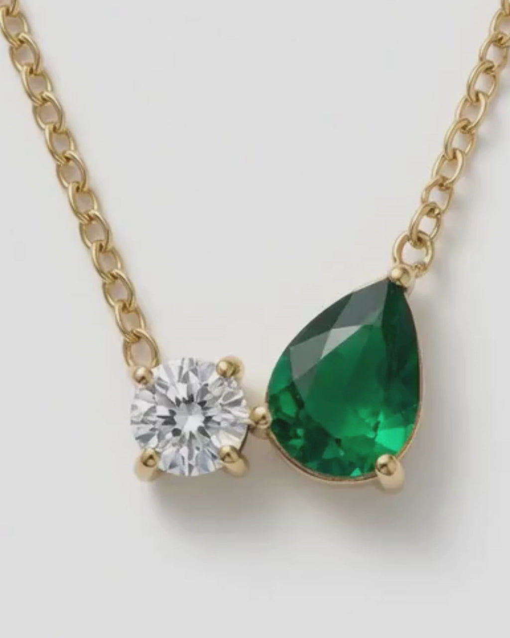 Émeraude Toi Et Moi Necklace